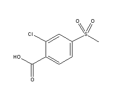 53250-83-2 2-Chloro-4-methylsulfo<i></i>nylbenzoic acid