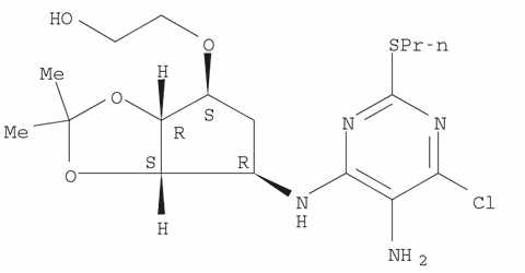 376608-74-1 乙醇，2-[[(3aR,4S,6R,6aS  )-6-[[5-氨基-6-氯-2-(丙硫基)-4-嘧啶基]氨基]四氢-2,2-二甲基-4H-环戊基-1,3-二氧戊环-4-基]氧基]  ——”哦
     
    </td>
   </tr>
  
  
    
  
    

     
 </table>
 <br />
 <table width=