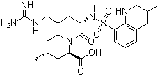 74863-84-6;141396-28-3;121785-71-5 (2R  ,4R)-4-甲基-1-[Nα-[(3-甲基-1,2,3,4-四氢-8-喹啉基)磺酰基]-L-精基]-2-哌啶甲酸