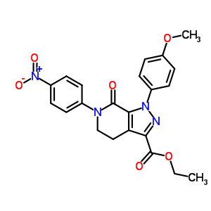 536759-91-8 乙基 1-(4-甲氧基苯基)-6  -(4-nitrophenyl)-7-oxo-4,5,6,7-tetrahydro-1H-pyrazolo[3,4-c]pyridine-3-carboxylate