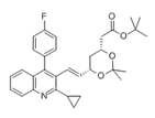 147489-06-3 叔丁基(3R,5S)-7-[2- 环丙基-4-(4-氟苯基)喹啉-3-基]-3,5-异丙基二氧基-6-庚烯酸酯