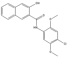 4273-92-1 4'-chloro-3-hydroxy-2',5'  -二甲氧基-2-萘胺