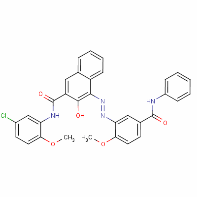 67990-05-0 N-(5-chloro-2-methoxyphenyl  )-3-羟基-4-[[2-甲氧基-5-[(苯基氨基)羰基]苯基]偶氮]萘-2-甲酰胺