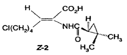 877674-77-6 (+)-(Z)-7-Chloro-2-  (2,2-二甲基环丙烷甲酰胺)-2-庚烯酸