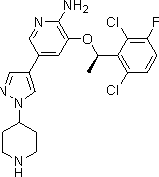 877399-52-5 3-[1-(2,6-Dichloro-3- 氟-苯基)-乙氧基]-5-(1-哌啶-4-基-1H-吡唑-4-基)-吡啶-2-基胺