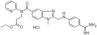 211914-50-0 N-[[2-[[[4-(氨基亚氨基甲基) 苯基]氨基]甲基]-1-甲基-1H-苯并咪唑-5-基]羰基]-N-(2-吡啶基)-β-丙氨酸乙酯盐酸盐