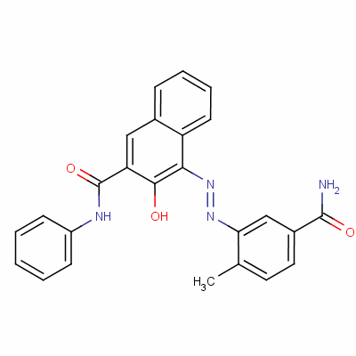 16403-84-2 4-[(5-carbamoyl-o- 甲苯基）偶氮]-3-羟基萘-2-苯胺