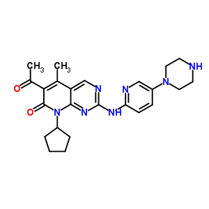 571190-30-2 6-acetyl-8-cyclopentyl-5- 甲基-2-[(5-piperazin-1-ylpyridin-2-yl)amino]pyrido[2,3-d]pyrimidin-7(8H)-one