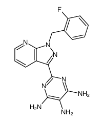 428854-24-4 2-[1-(2-氟苄基)-1H-吡唑啉 [3,4-b]吡啶-3-基]嘧啶-4,5,6-三胺